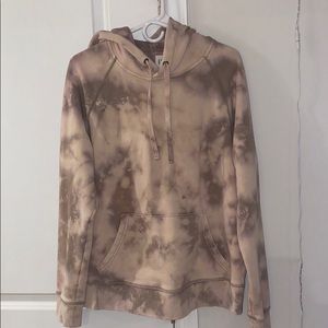 Hand bleached tie dye sweatshirt